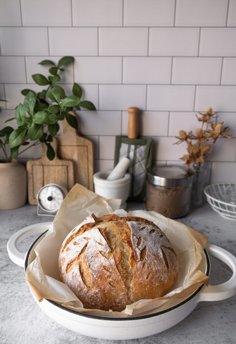 Zuurdesembrood in pan